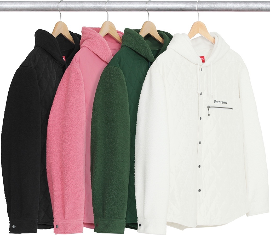 Hooded Fleece Nylon Shirt